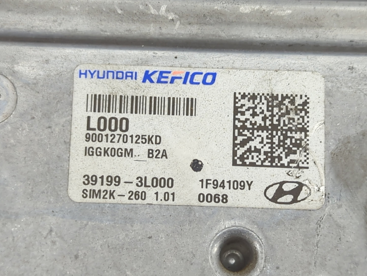 2020 Kia Telluride PCM Engine Control Computer ECU ECM PCU OEM P/N:39199-3L000 SIM2K-260, 9001270125KD Fits OEM Used Auto Pa