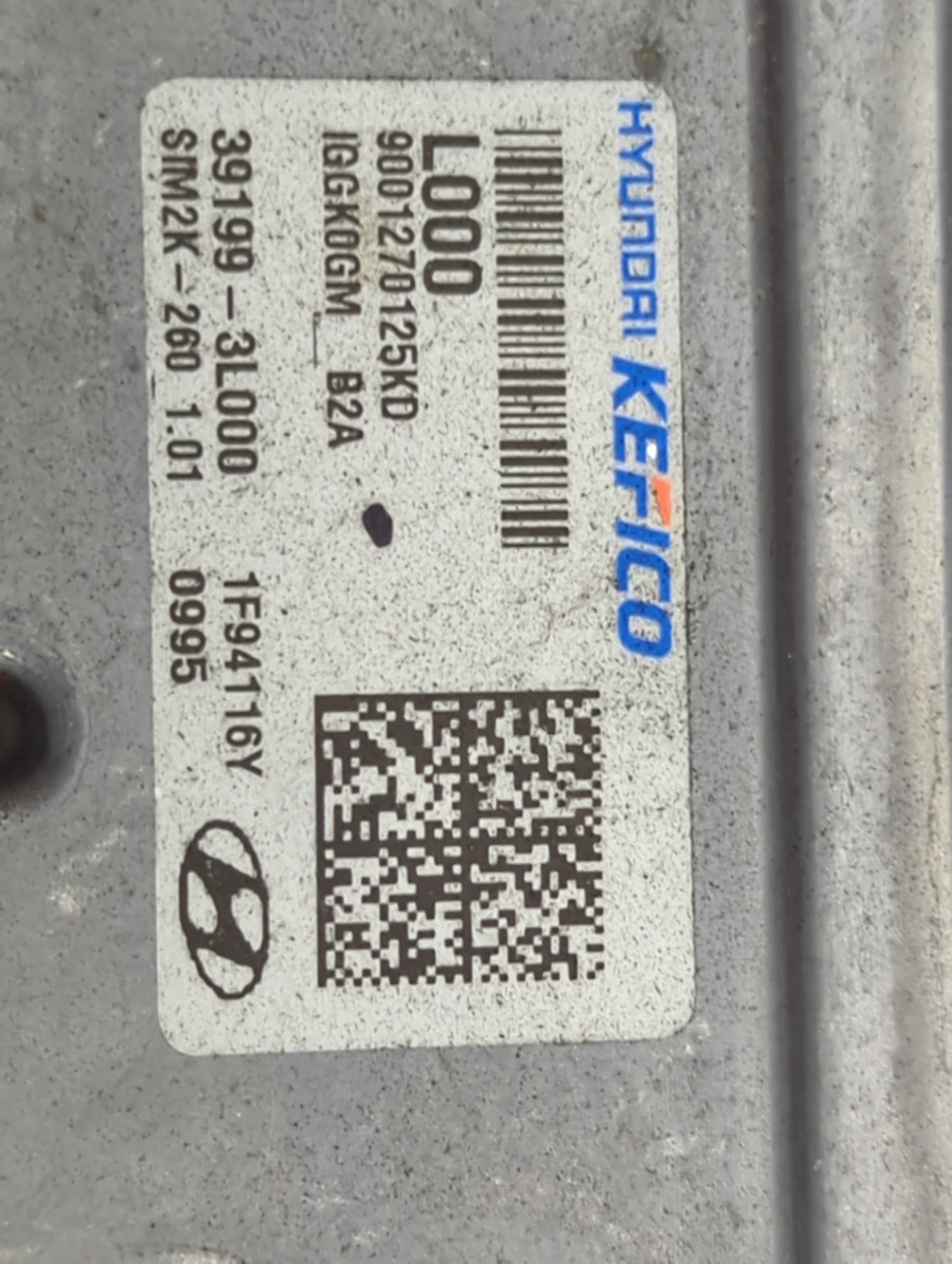 2020 Kia Telluride PCM Engine Control Computer ECU ECM PCU OEM P/N:39199-3L000 9001270125KD, IGGK0GM, SIM2K-260 Fits OEM Use