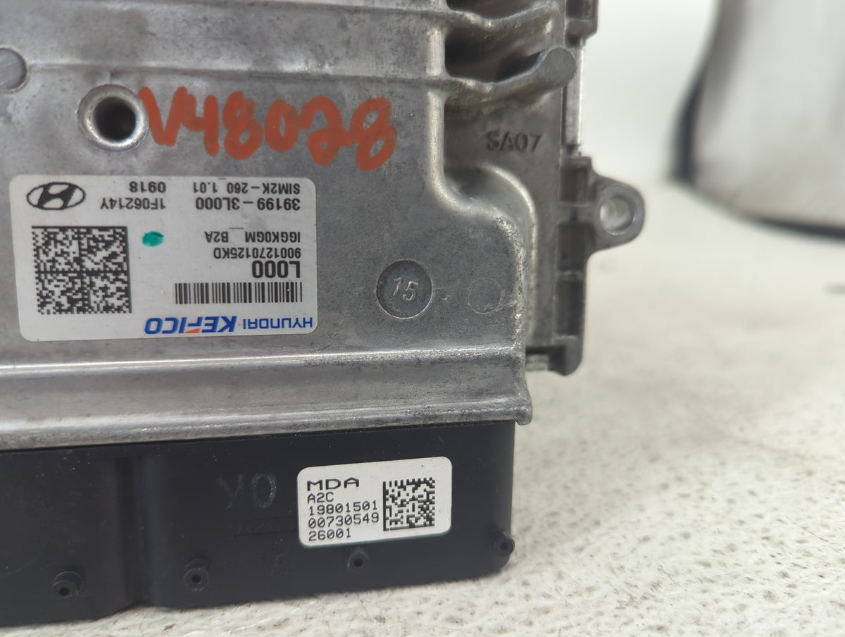 2020 Kia Telluride PCM Engine Control Computer ECU ECM PCU OEM P/N:39122-3LNN0 39199-3L000 Fits OEM Used Auto Parts - Oemuse