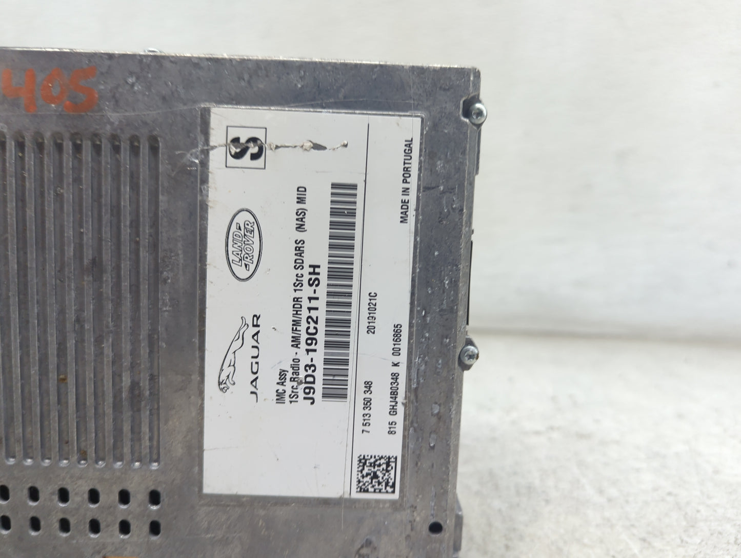 2020 Land Rover Range Rover Radio AM FM Cd Player Receiver Replacement P/N:J9D3-19C211-SH 2AE5I-IMC10US, 2145A-IMC10US Fits 