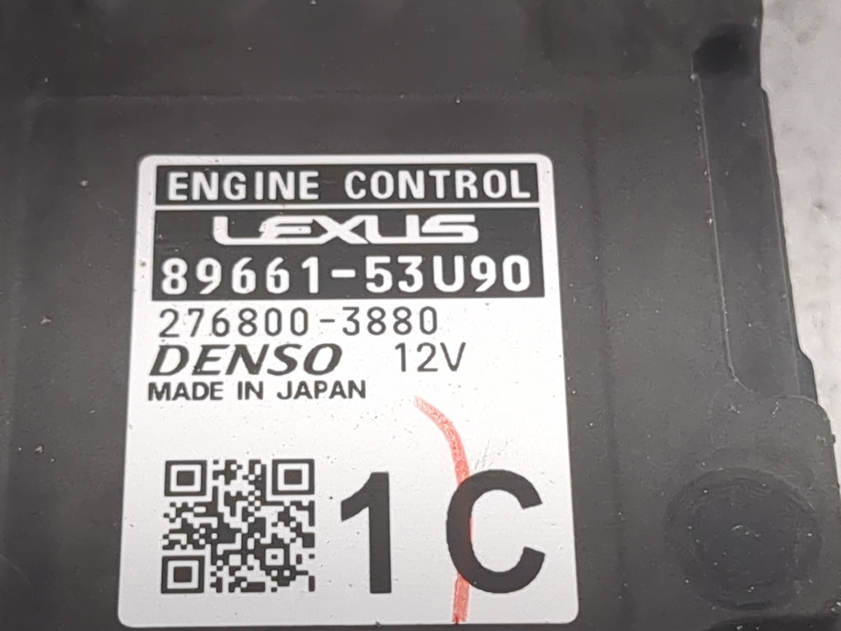 2020 Lexus Is300 PCM Engine Control Computer ECU ECM PCU OEM P/N:89661-53U90 276800-3880 OEM Used Auto Parts - Oemusedautopa