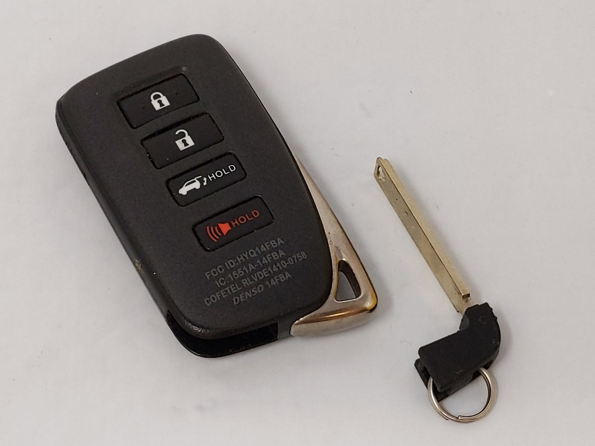 2016-2020 Lexus Lx570 Keyless Entry Remote Hyq14fba 14fba 4 Buttons Suv - Oemusedautoparts1.com