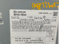 2020-2021 Lexus Nx300 Radio AM FM Cd Player Receiver Replacement P/N:86140-78540 Fits Fits 2020 2021 OEM Used Auto Parts - O