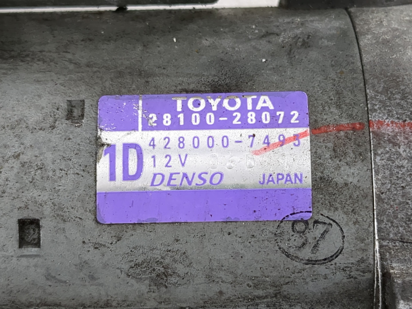 2018-2021 Lexus Nx300 Car Starter Motor Solenoid OEM P/N:428000-7495 28100-28072 Fits OEM Used Auto Parts - Oemusedautoparts