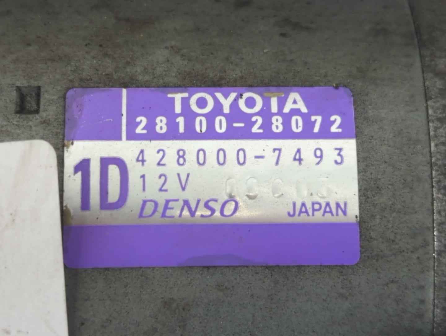 2018-2021 Lexus Nx300 Car Starter Motor Solenoid OEM P/N:428000-7493 28100-28072 Fits OEM Used Auto Parts - Oemusedautoparts