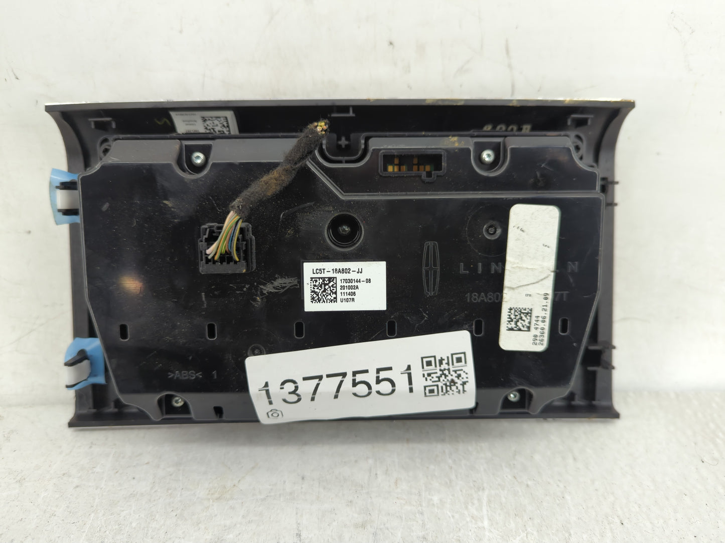 2020 Lincoln Aviator Climate Control Module Temperature AC/Heater Replacement P/N:LC5T-18A802-JJ Fits OEM Used Auto Parts - 