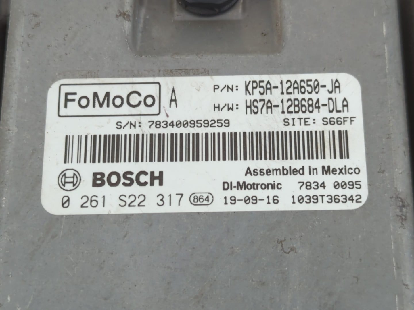 2020 Lincoln Mkz PCM Engine Control Computer ECU ECM PCU OEM P/N:HS7A-12B684-DLA KP5A-12A650-JA Fits Fits 2019 OEM Used Auto