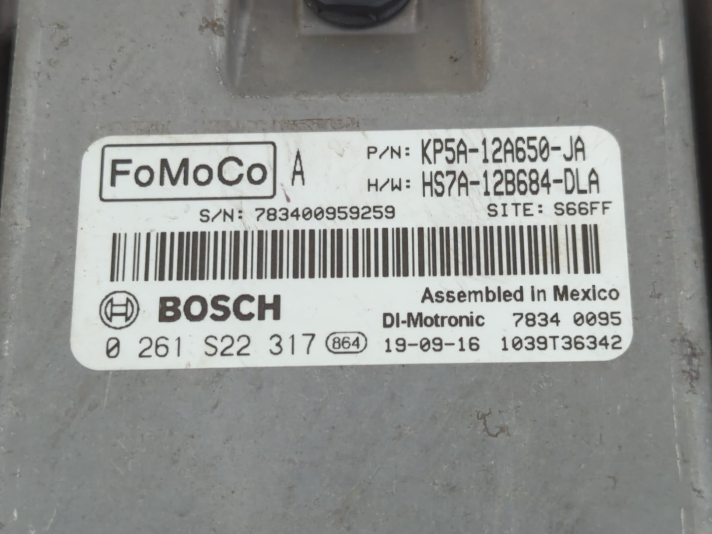 2020 Lincoln Mkz PCM Engine Control Computer ECU ECM PCU OEM P/N:HS7A-12B684-DLA KP5A-12A650-JA Fits Fits 2019 OEM Used Auto