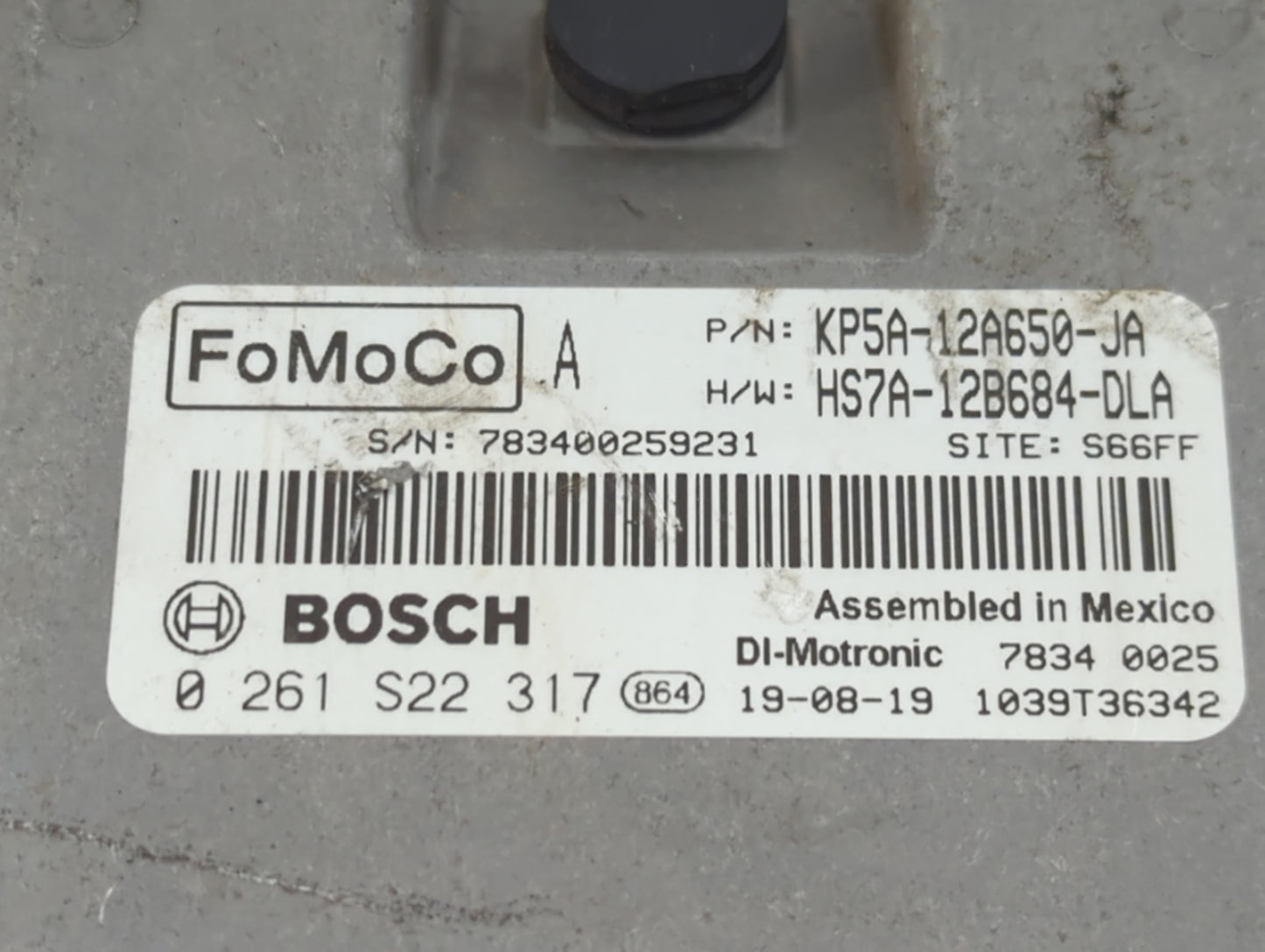 2020 Lincoln Mkz PCM Engine Control Computer ECU ECM PCU OEM P/N:KP5A-12A650-JA Fits Fits 2019 OEM Used Auto Parts - Oemused