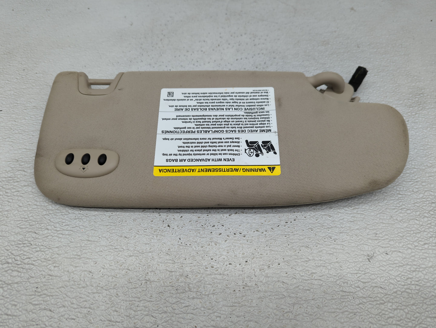 2018-2020 Lincoln Mkz Sun Visor Shade Replacement Driver Left Mirror Fits Fits 2017 2018 2019 2020 OEM Used Auto Parts - Oem