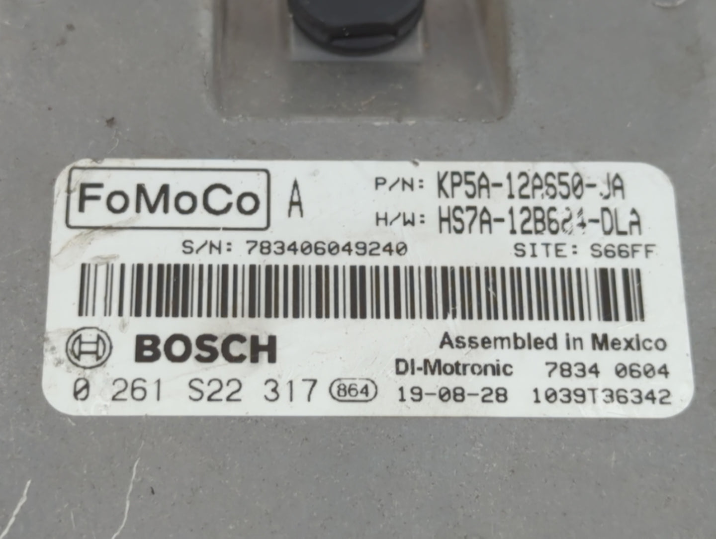 2020 Lincoln Mkz PCM Engine Control Computer ECU ECM PCU OEM P/N:KP5A-12A650-JA KJ5A-12A650-EA Fits Fits 2019 OEM Used Auto 