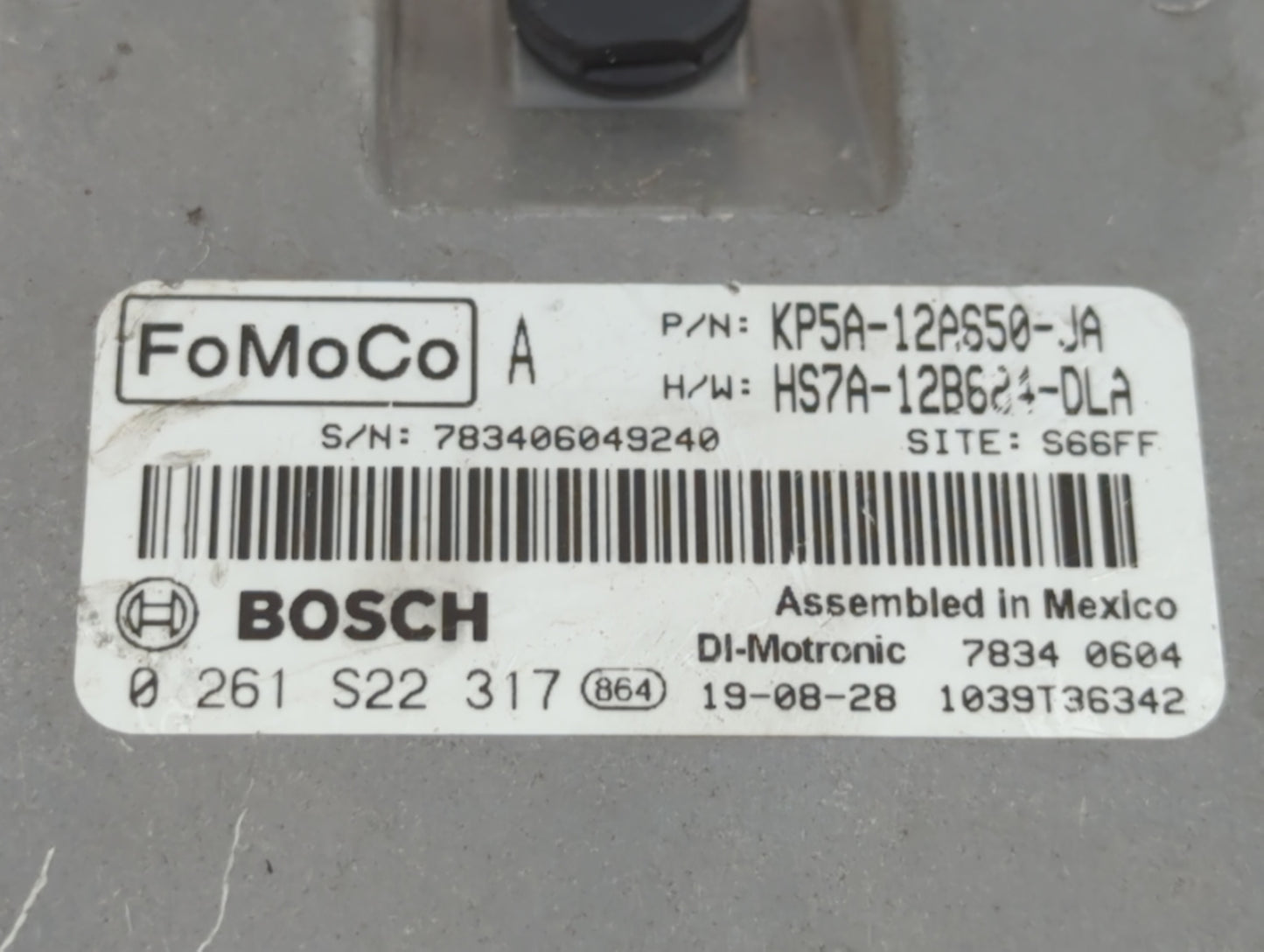 2020 Lincoln Mkz PCM Engine Control Computer ECU ECM PCU OEM P/N:KP5A-12A650-JA KJ5A-12A650-EA Fits Fits 2019 OEM Used Auto 