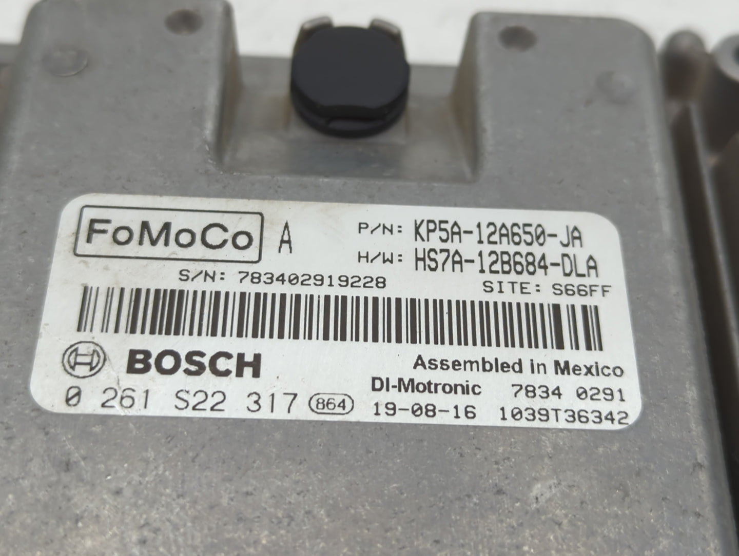 2020 Lincoln Mkz PCM Engine Control Computer ECU ECM PCU OEM P/N:HS7A-12B684-DLA KP5A-12A650-JA Fits Fits 2019 OEM Used Auto
