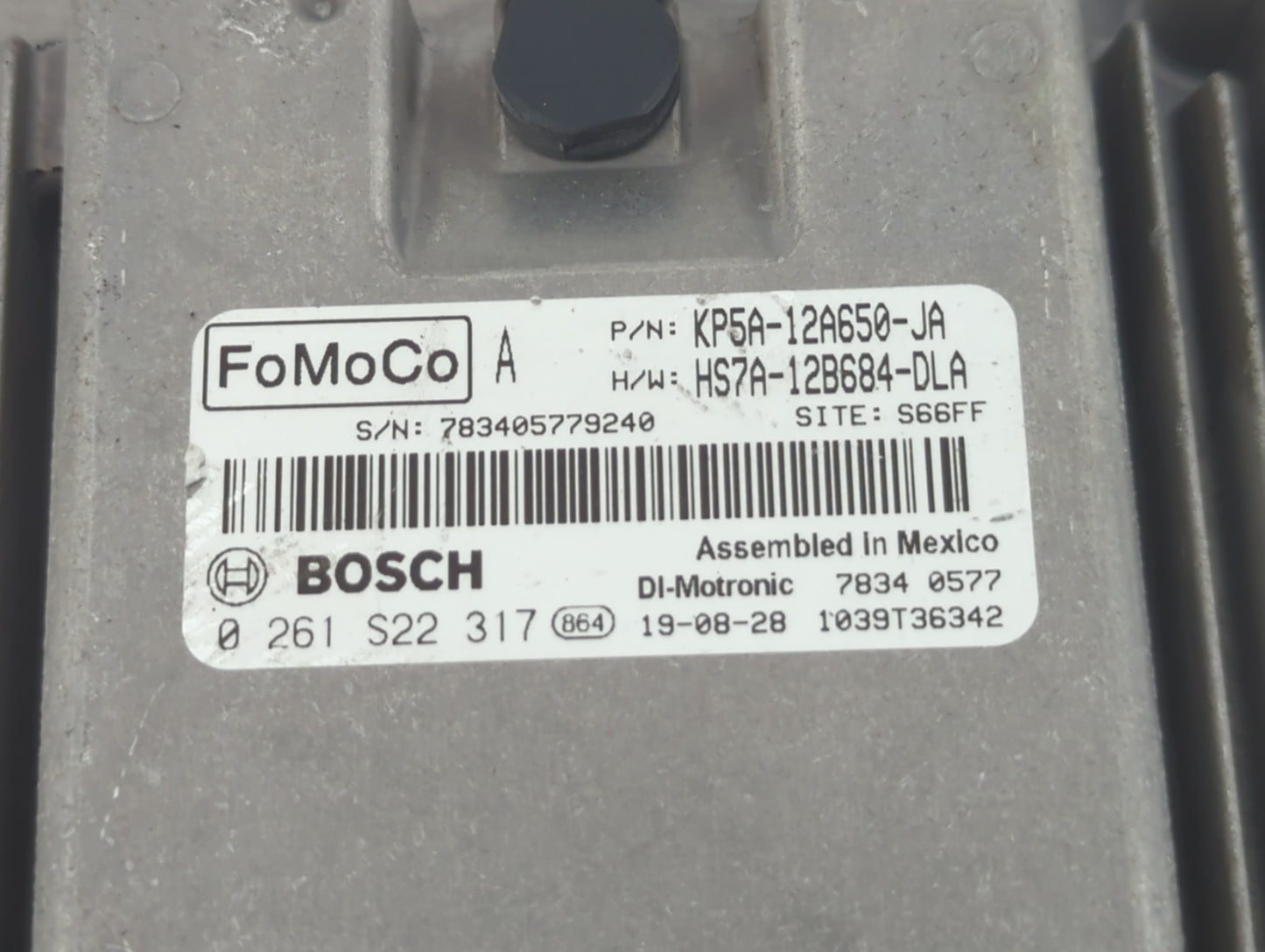2020 Lincoln Mkz PCM Engine Control Computer ECU ECM PCU OEM P/N:HS7A-12B684-DLA KP5A-12A650-JA Fits Fits 2019 OEM Used Auto