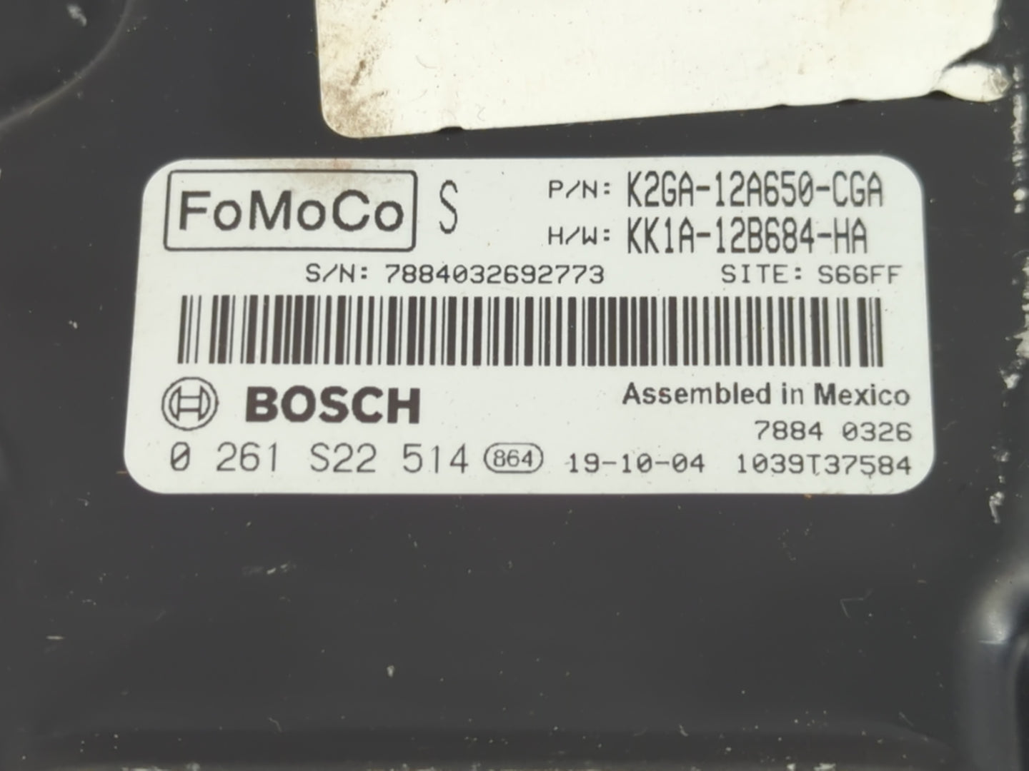 2019-2020 Lincoln Nautilus PCM Engine Control Computer ECU ECM PCU OEM P/N:KK1A-12B684-HA K2GA-12A650-CGA Fits OEM Used Auto