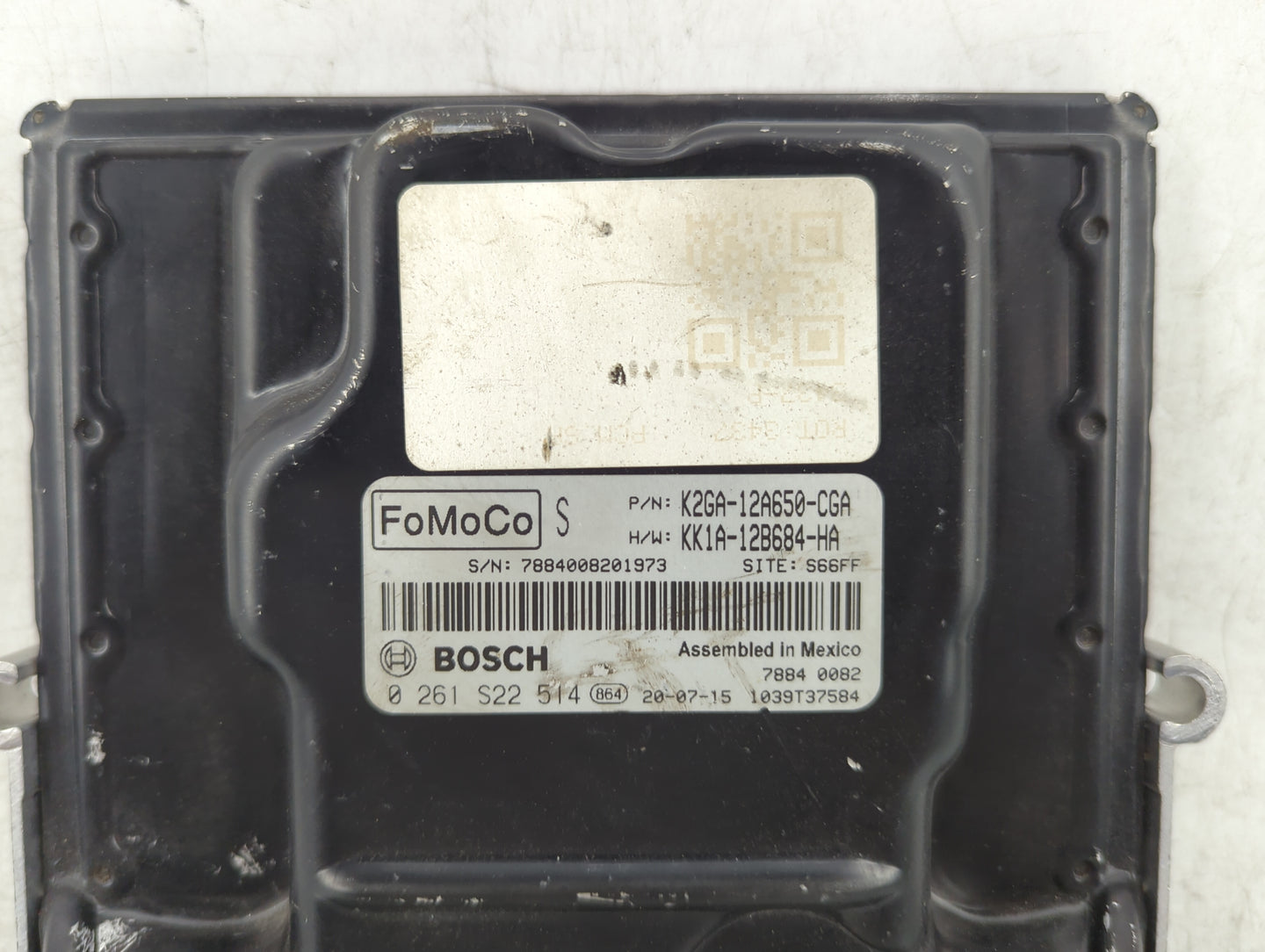 2019-2020 Lincoln Nautilus PCM Engine Control Computer ECU ECM PCU OEM P/N:K2GA-12A650-CGA 0 261 S22 514 Fits OEM Used Auto 