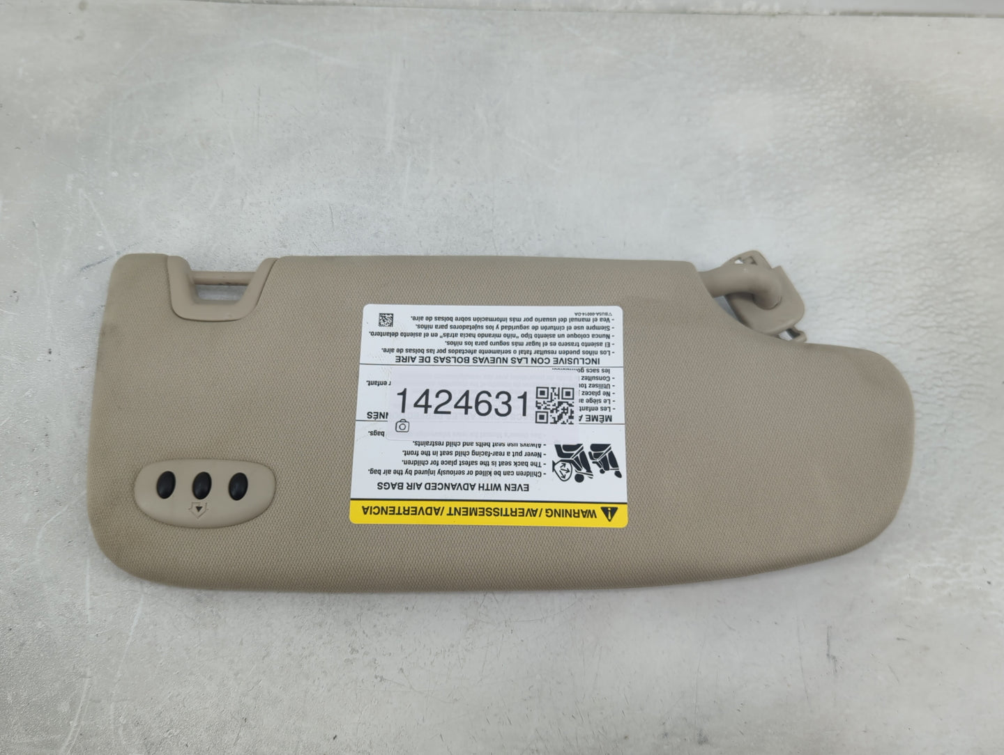 2020 Lincoln Nautilus Sun Visor Shade Replacement Driver Left Mirror Fits OEM Used Auto Parts - Oemusedautoparts1.com