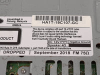 2019-2020 Lincoln Nautilus Radio AM FM Cd Player Receiver Replacement P/N:HA1T-19C107-GC Fits Fits 2019 2020 OEM Used Auto P
