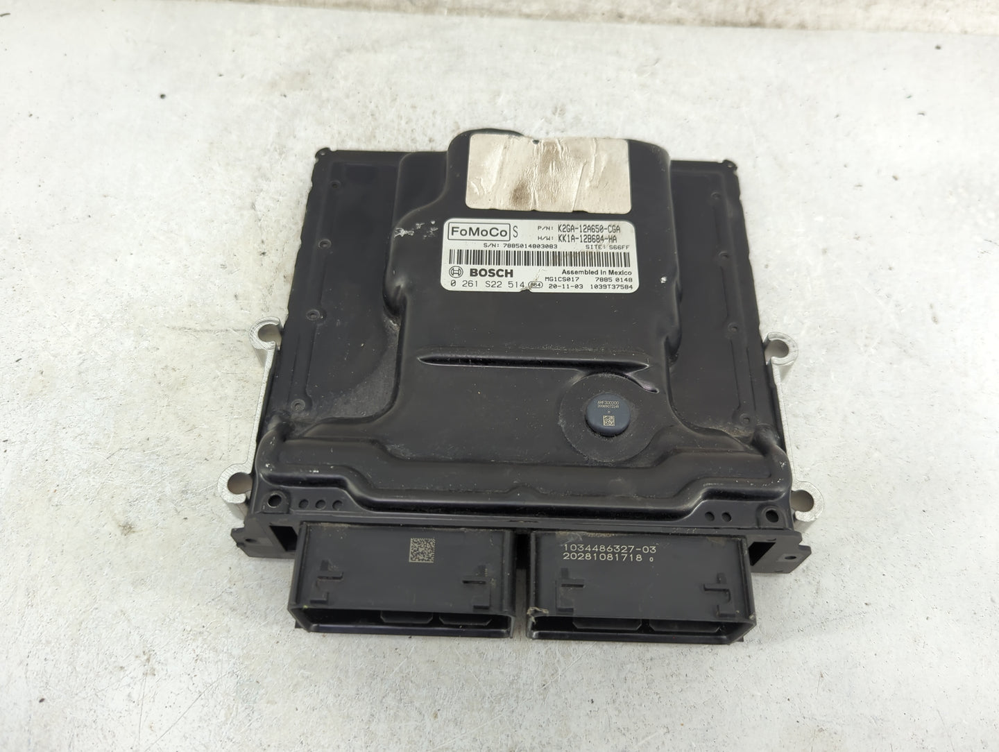 2019-2020 Lincoln Nautilus PCM Engine Control Computer ECU ECM PCU OEM P/N:K2GA-12A650-CGA KK1A-12B684-HA Fits OEM Used Auto