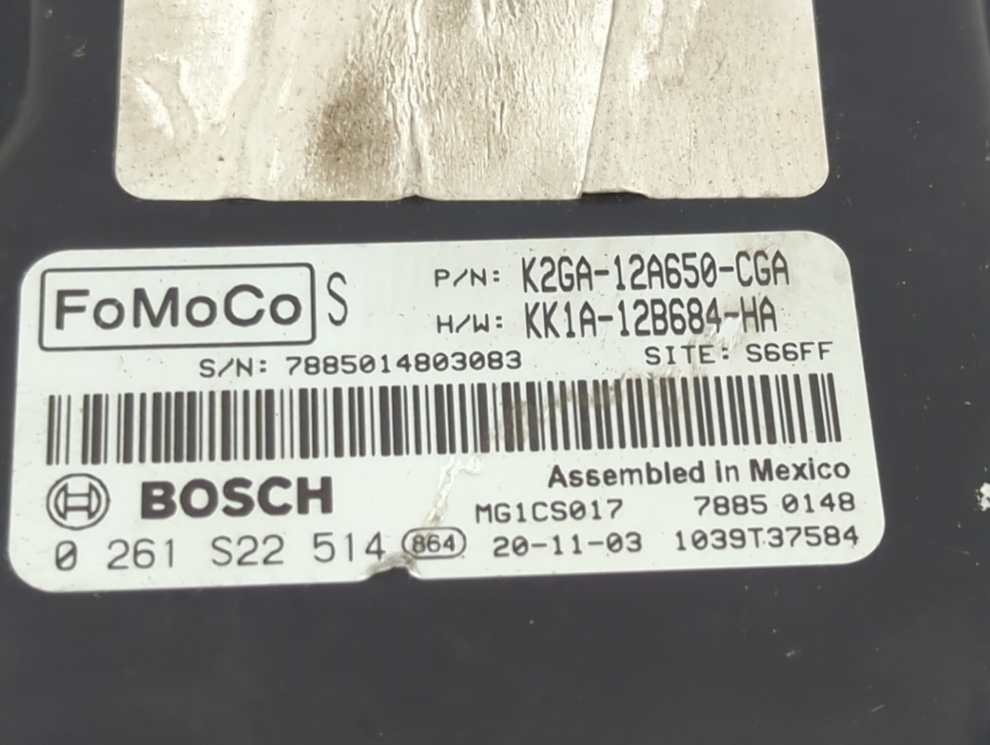 2019-2020 Lincoln Nautilus PCM Engine Control Computer ECU ECM PCU OEM P/N:K2GA-12A650-CGA KK1A-12B684-HA Fits OEM Used Auto