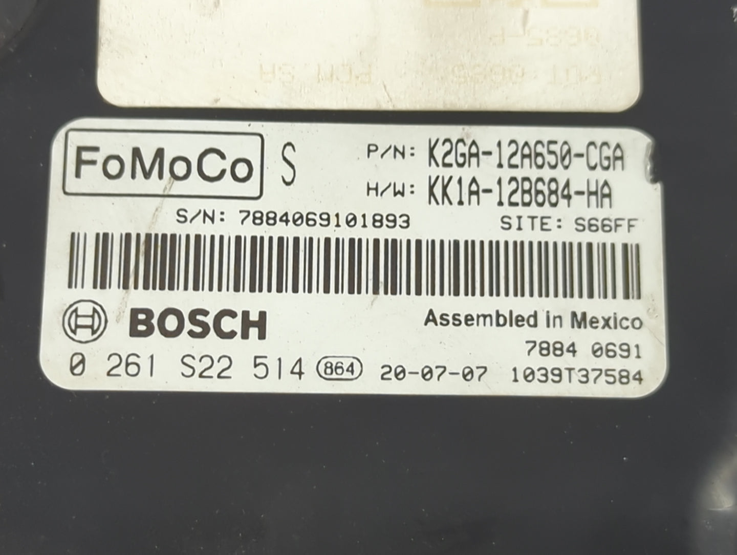 2019-2020 Lincoln Nautilus PCM Engine Control Computer ECU ECM PCU OEM P/N:K2GA-12A650-CGA KK1A-12B684-HA Fits OEM Used Auto