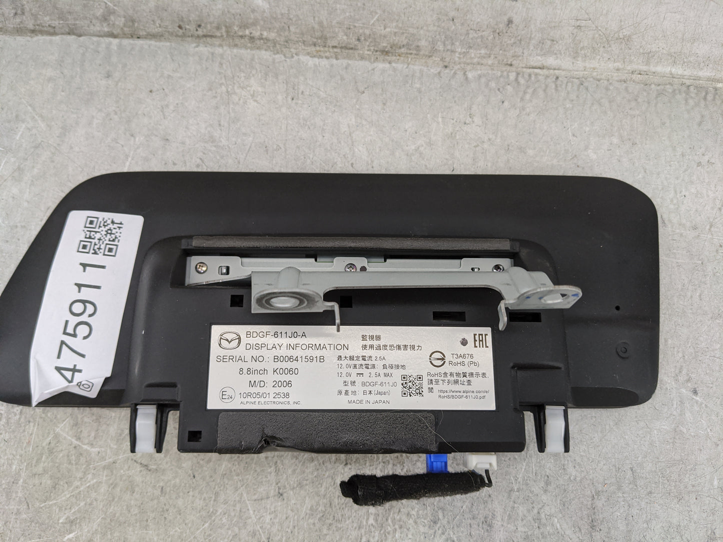 2019-2022 Mazda 3 Information Display Screen 1475911 - Oemusedautoparts1.com