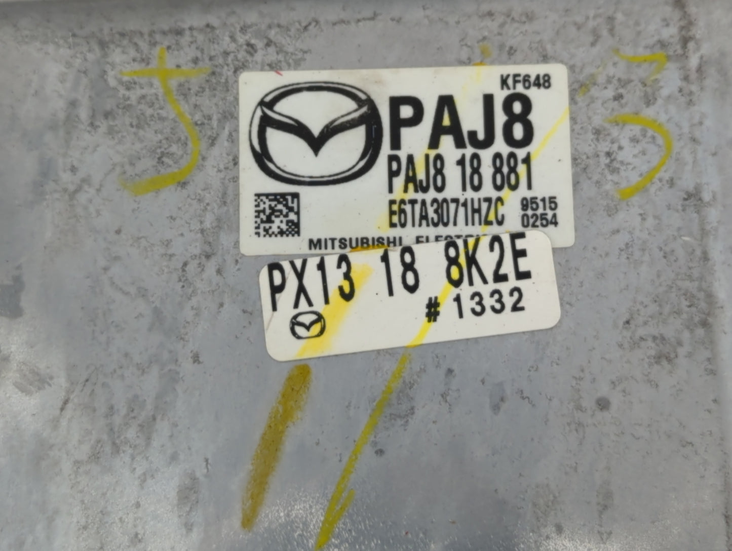 2019-2022 Mazda 3 PCM Engine Control Computer ECU ECM PCU OEM P/N:PAJ9 18 881 PXL5 18 8K2F Fits Fits 2019 2020 2021 2022 OEM