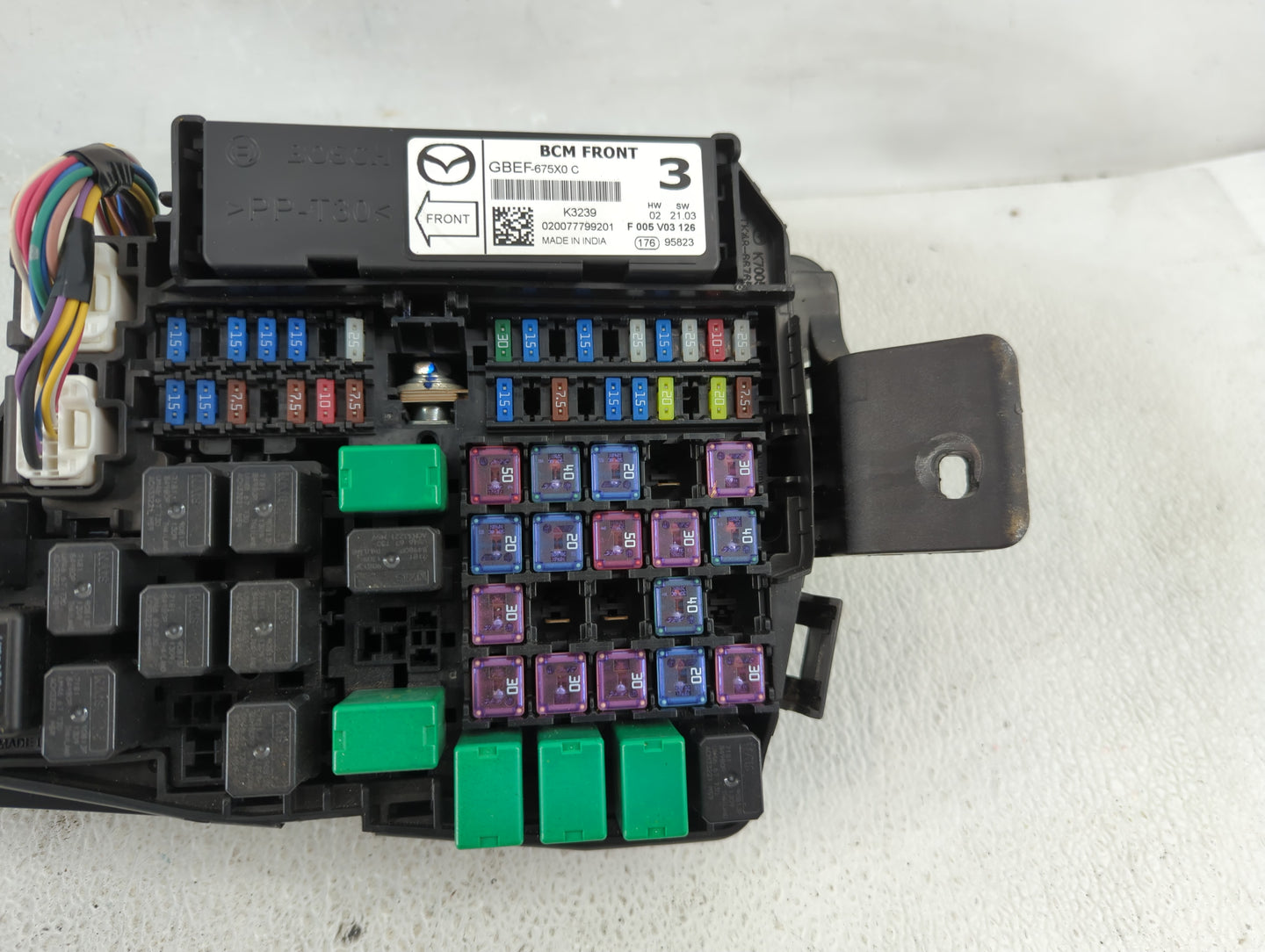 2017-2021 Mazda 6 Fusebox Fuse Box Panel Relay Module Fits Fits 2016 2017 2018 2019 2020 2021 2022 OEM Used Auto Parts - Oem