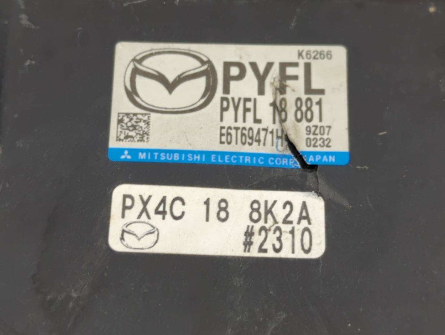 2018-2021 Mazda 6 PCM Engine Control Computer ECU ECM PCU OEM P/N:PYFL 18 881 Fits Fits 2016 2017 2018 2019 2020 2021 2022 O