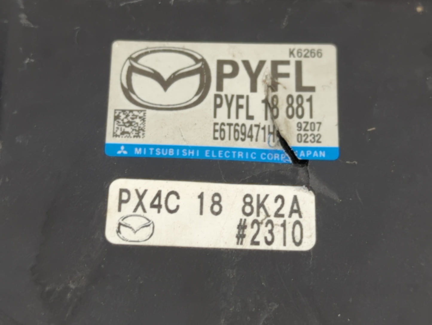 2018-2021 Mazda 6 PCM Engine Control Computer ECU ECM PCU OEM P/N:PYFL 18 881 Fits Fits 2016 2017 2018 2019 2020 2021 2022 O