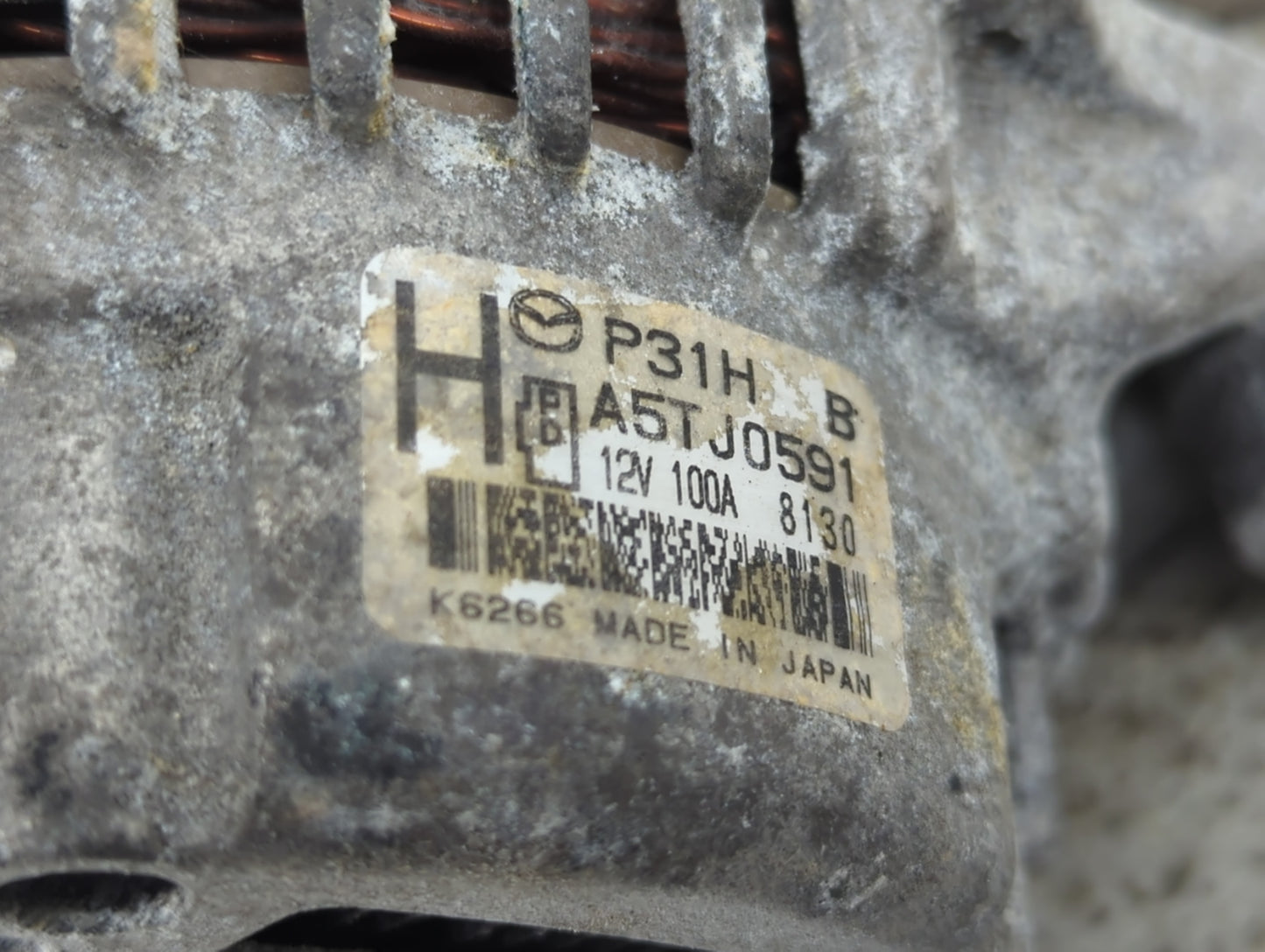 2017-2021 Mazda 6 Alternator Replacement Generator Charging Assembly Engine OEM P/N:A5TJ0591 A2TX6981A Fits OEM Used Auto Pa