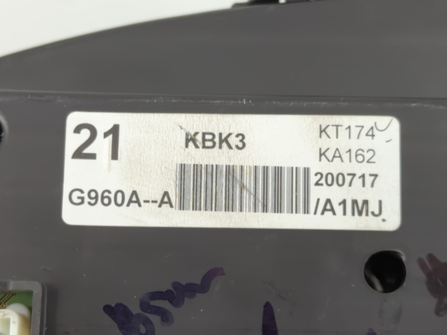 2020 Mazda Cx-5 Instrument Cluster Speedometer Gauges P/N:G960A Fits OEM Used Auto Parts - Oemusedautoparts1.com