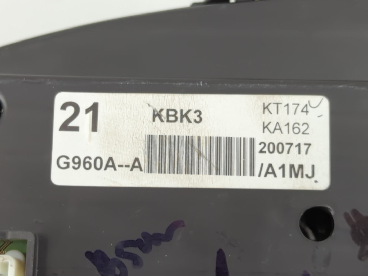 2020 Mazda Cx-5 Instrument Cluster Speedometer Gauges P/N:G960A Fits OEM Used Auto Parts - Oemusedautoparts1.com