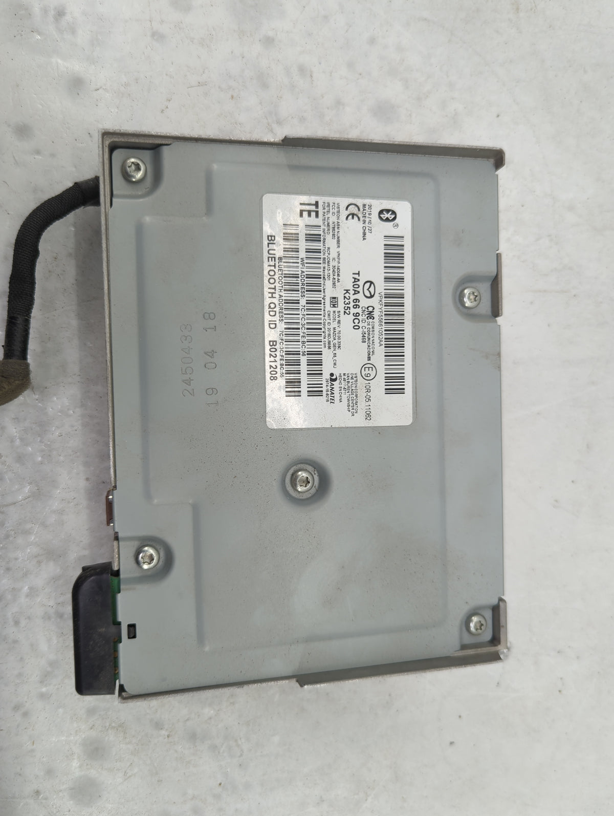 2016-2020 Mazda Cx-5 Radio AM FM Cd Player Receiver Replacement P/N:TA0A 66 9C0 Fits 2016 2017 2018 2019 2020 2021 OEM Used 