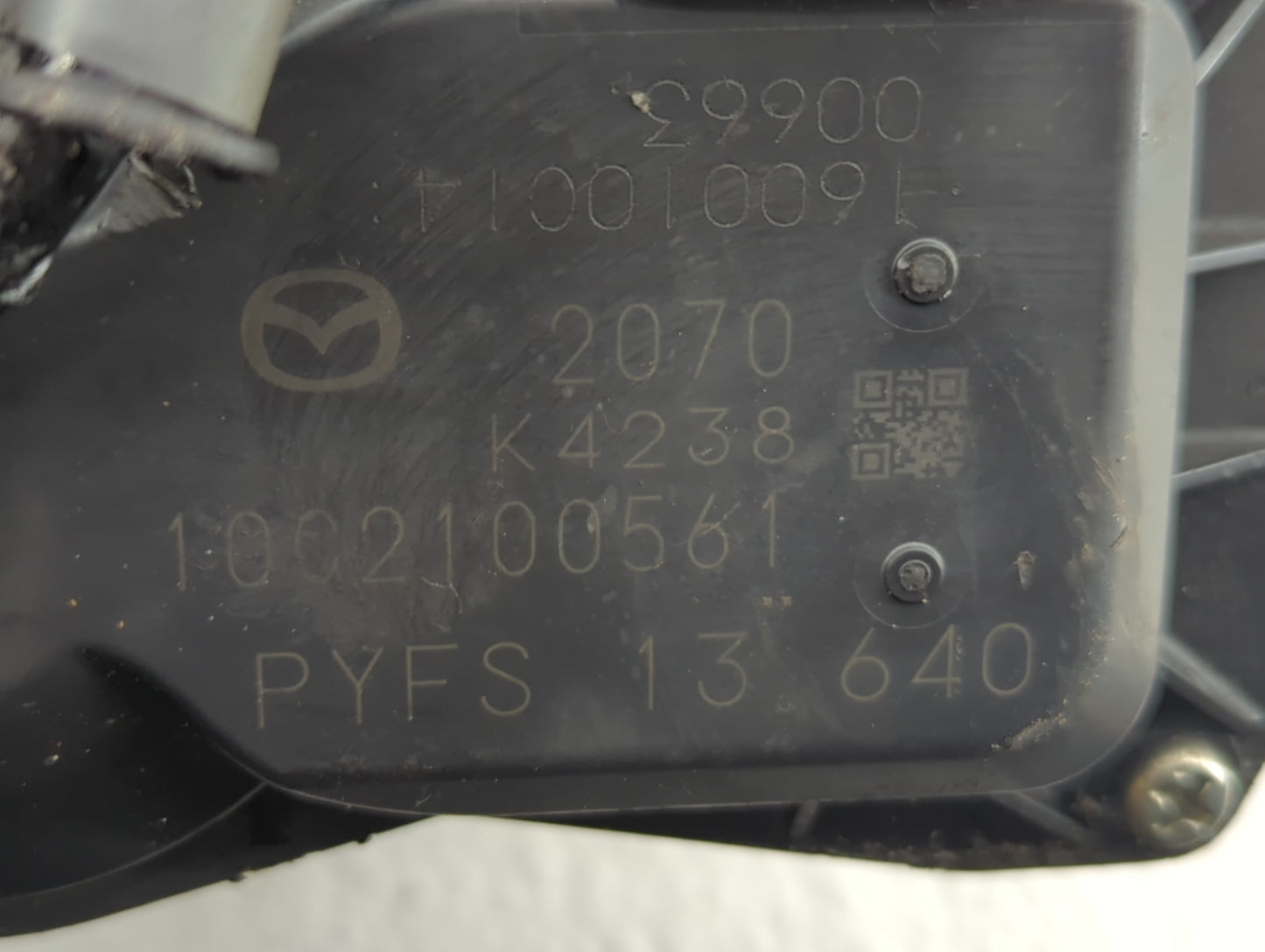 2018-2022 Mazda Cx-5 Throttle Body P/N:PYFS 13 640 Fits Fits 2018 2019 2020 2021 2022 OEM Used Auto Parts - Oemusedautoparts