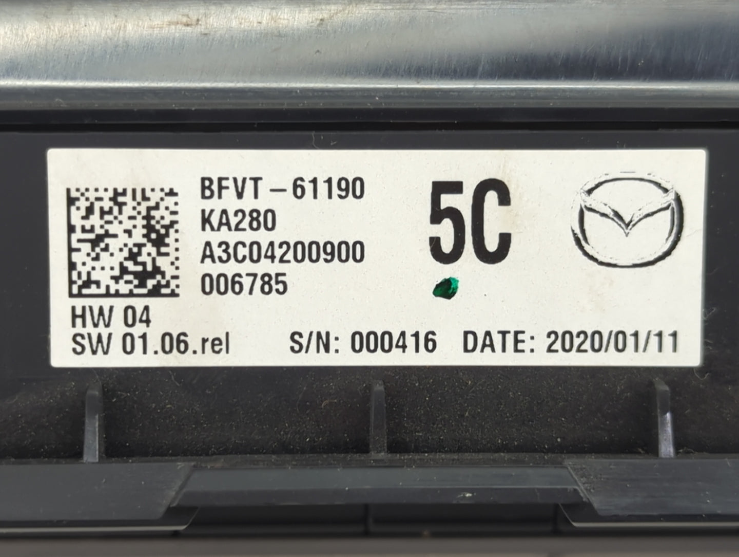 2020 Mazda Mazda3 Climate Control Module Temperature AC/Heater Replacement Fits Fits 2019 2021 2022 OEM Used Auto Parts - Oe