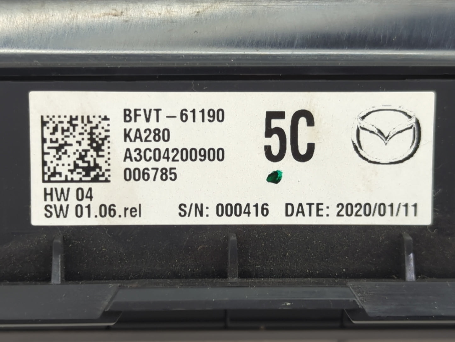2020 Mazda Mazda3 Climate Control Module Temperature AC/Heater Replacement Fits Fits 2019 2021 2022 OEM Used Auto Parts - Oe