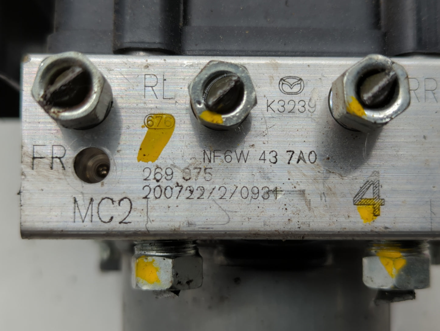 2020 Mazda Miata ABS Pump Control Module Replacement P/N:NF6W 43 7A0 Fits OEM Used Auto Parts - Oemusedautoparts1.com