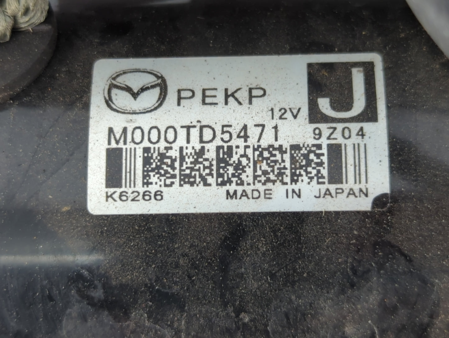 2020 Mazda Miata Car Starter Motor Solenoid OEM P/N:M000TD5471 Fits Fits 2016 2017 2018 2019 2021 2022 OEM Used Auto Parts -