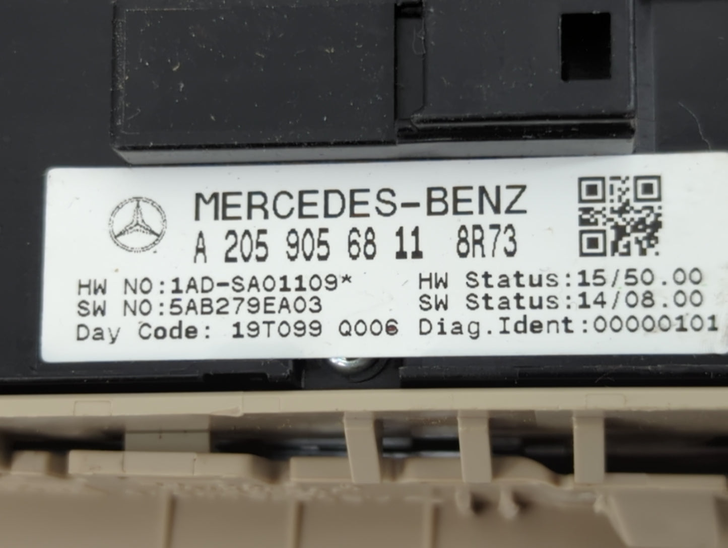 2020 Mercedes-Benz C-Class Master Power Window Switch Replacement Driver Side Left P/N:A2059056811 1AD-SA01109 Fits OEM Used
