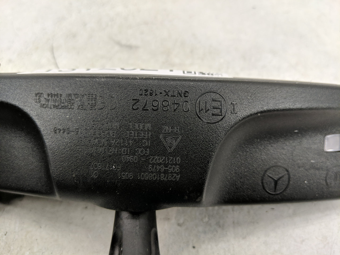 2020 Mercedes-Benz Cla180 Interior Rear View Mirror Replacement OEM P/N:E11048672 Fits OEM Used Auto Parts - Oemusedautopart