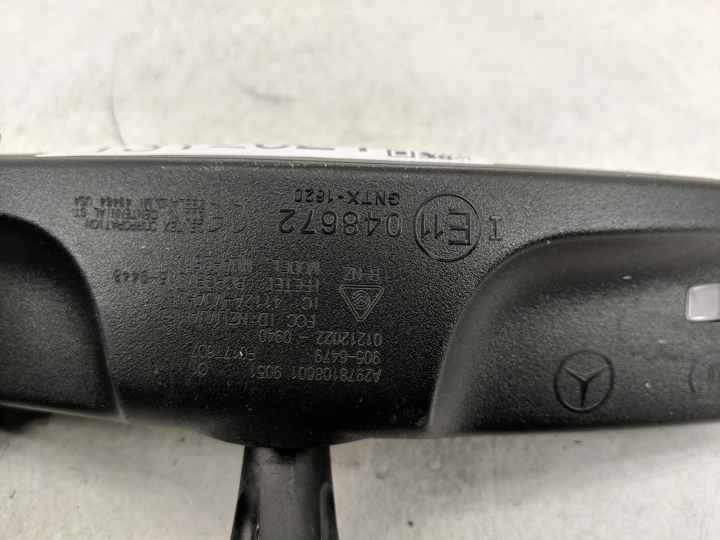 2020 Mercedes-Benz Cla180 Interior Rear View Mirror Replacement OEM P/N:E11048672 Fits OEM Used Auto Parts - Oemusedautopart