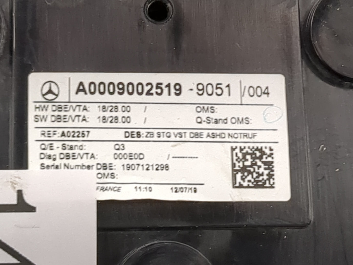 2020 Mercedes-benz Cla250 Overhead Roof Console - Oemusedautoparts1.com