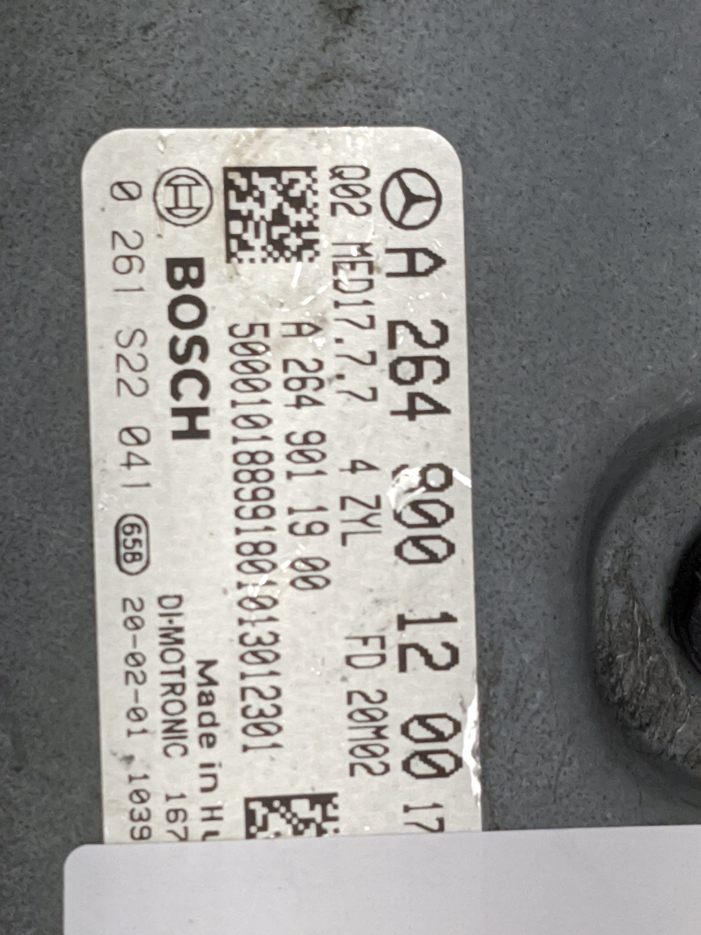 2020-2021 Mercedes-Benz Cla250 PCM Engine Control Computer ECU ECM PCU OEM P/N:A2649001200 A2649011900 Fits Fits 2020 2021 2