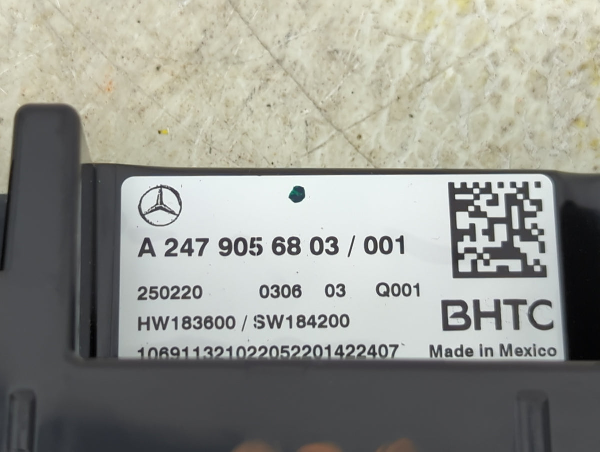2020 Mercedes-Benz Glb250 Climate Control Module Temperature AC/Heater Replacement P/N:A2479056803 HW183600 Fits Fits 2021 O