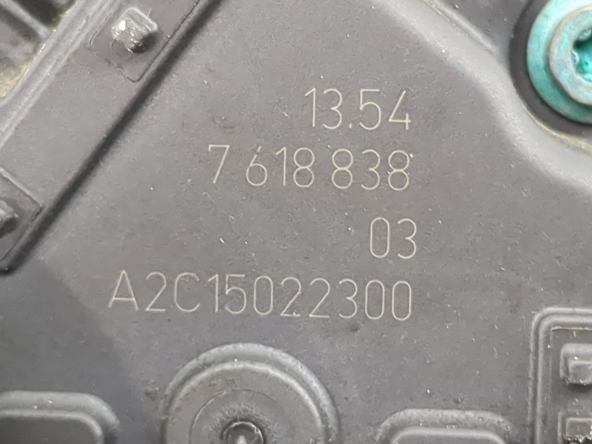 2016-2019 Mini Cooper Throttle Body P/N:7618838 A2C15022300 Fits Fits 2014 2015 2016 2017 2018 2019 OEM Used Auto Parts - Oe