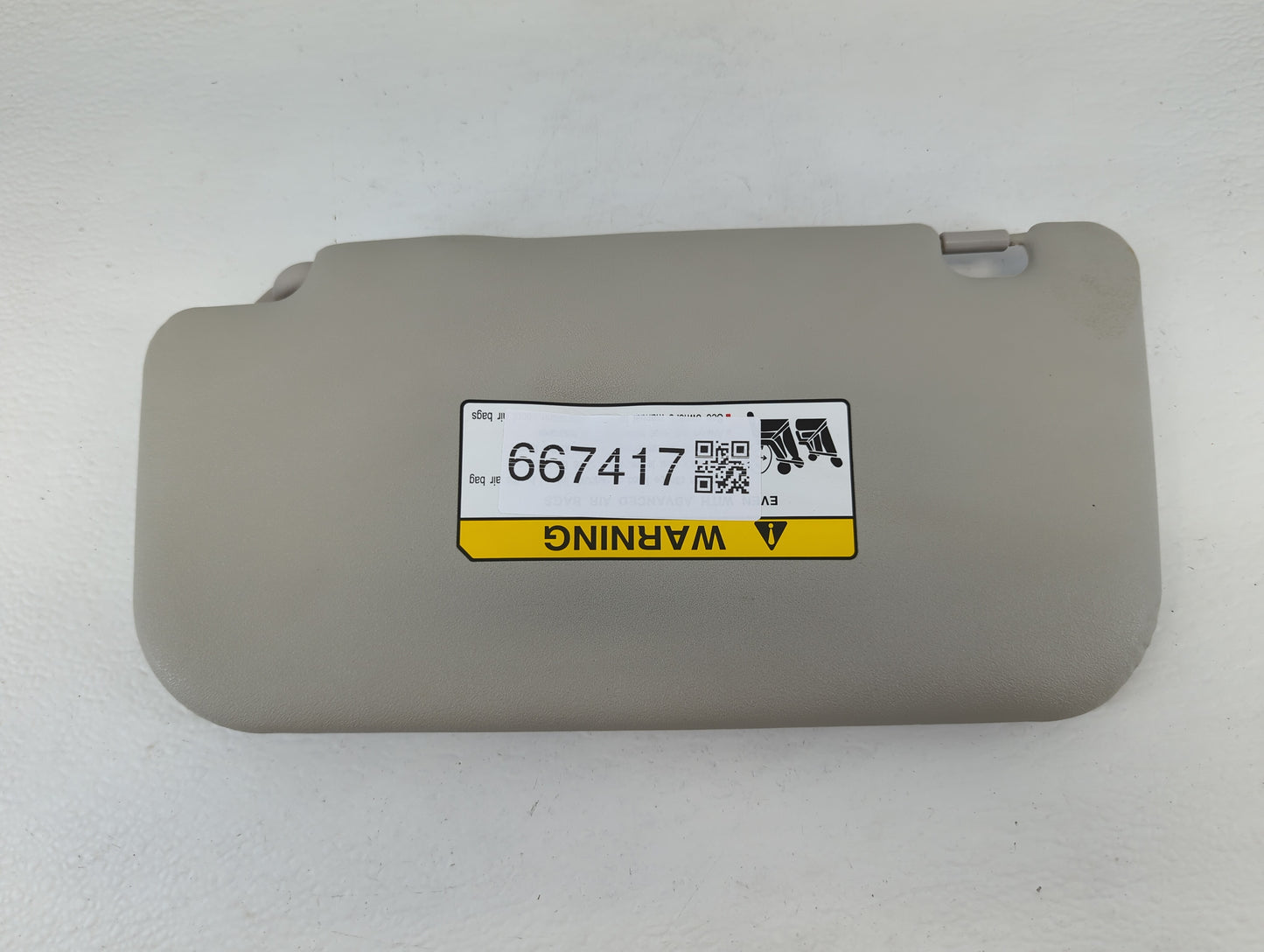 2014 Mitsubishi Mirage Sun Visor Shade Replacement Passenger Right Mirror Fits OEM Used Auto Parts - Oemusedautoparts1.com