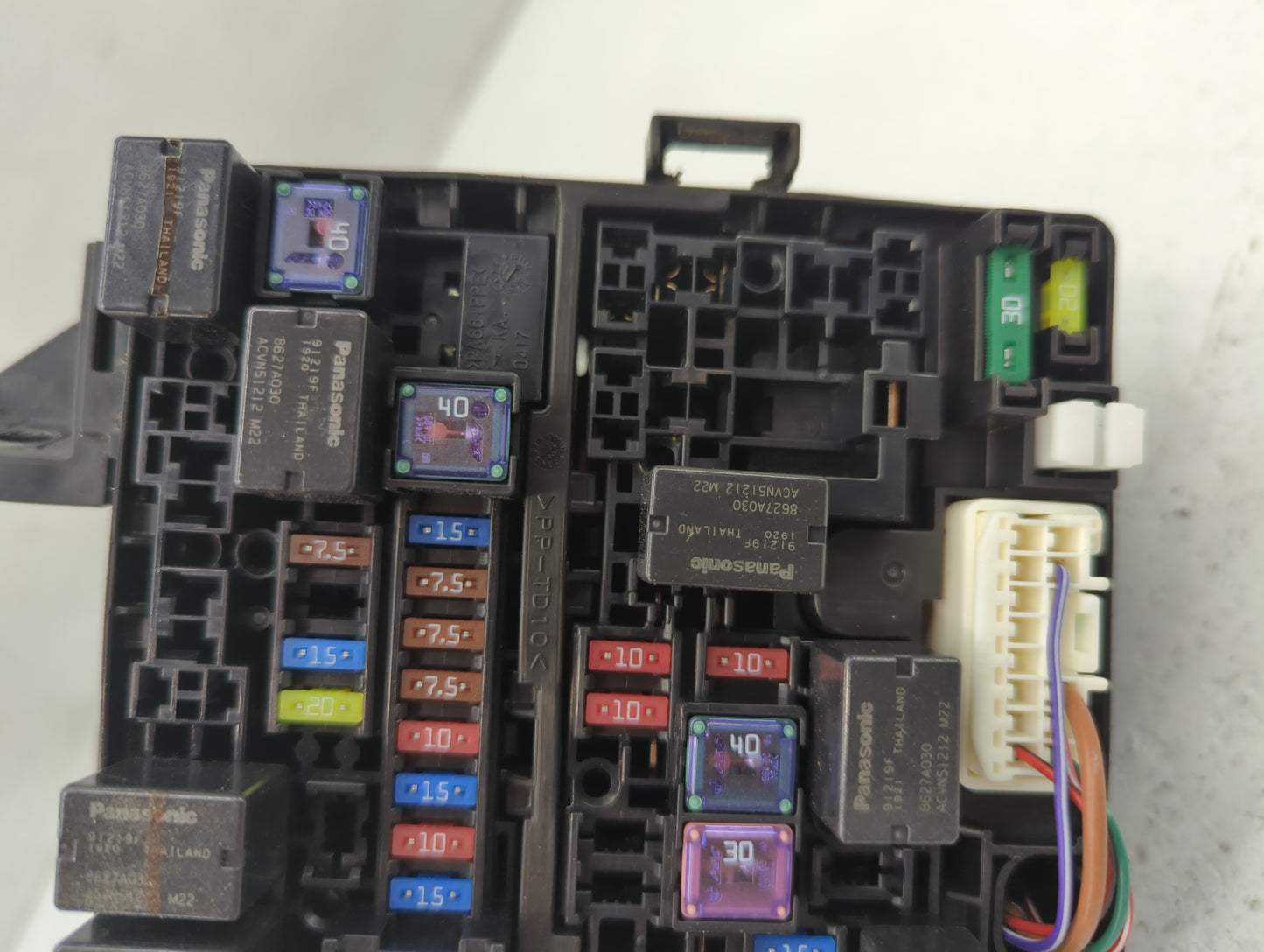 2014 Mitsubishi Mirage Fusebox Fuse Box Panel Relay Module P/N:PP-TD10 3547 Fits OEM Used Auto Parts - Oemusedautoparts1.com