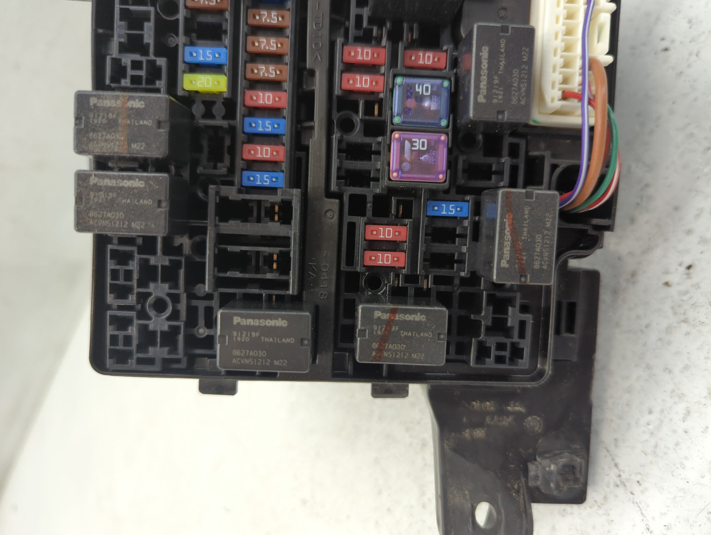 2014 Mitsubishi Mirage Fusebox Fuse Box Panel Relay Module P/N:PP-TD10 3547 Fits OEM Used Auto Parts - Oemusedautoparts1.com