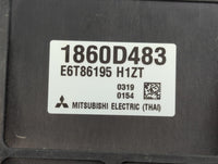2020 Mitsubishi Mirage PCM Engine Control Computer ECU ECM PCU OEM P/N:1860D483 Fits OEM Used Auto Parts - Oemusedautoparts1